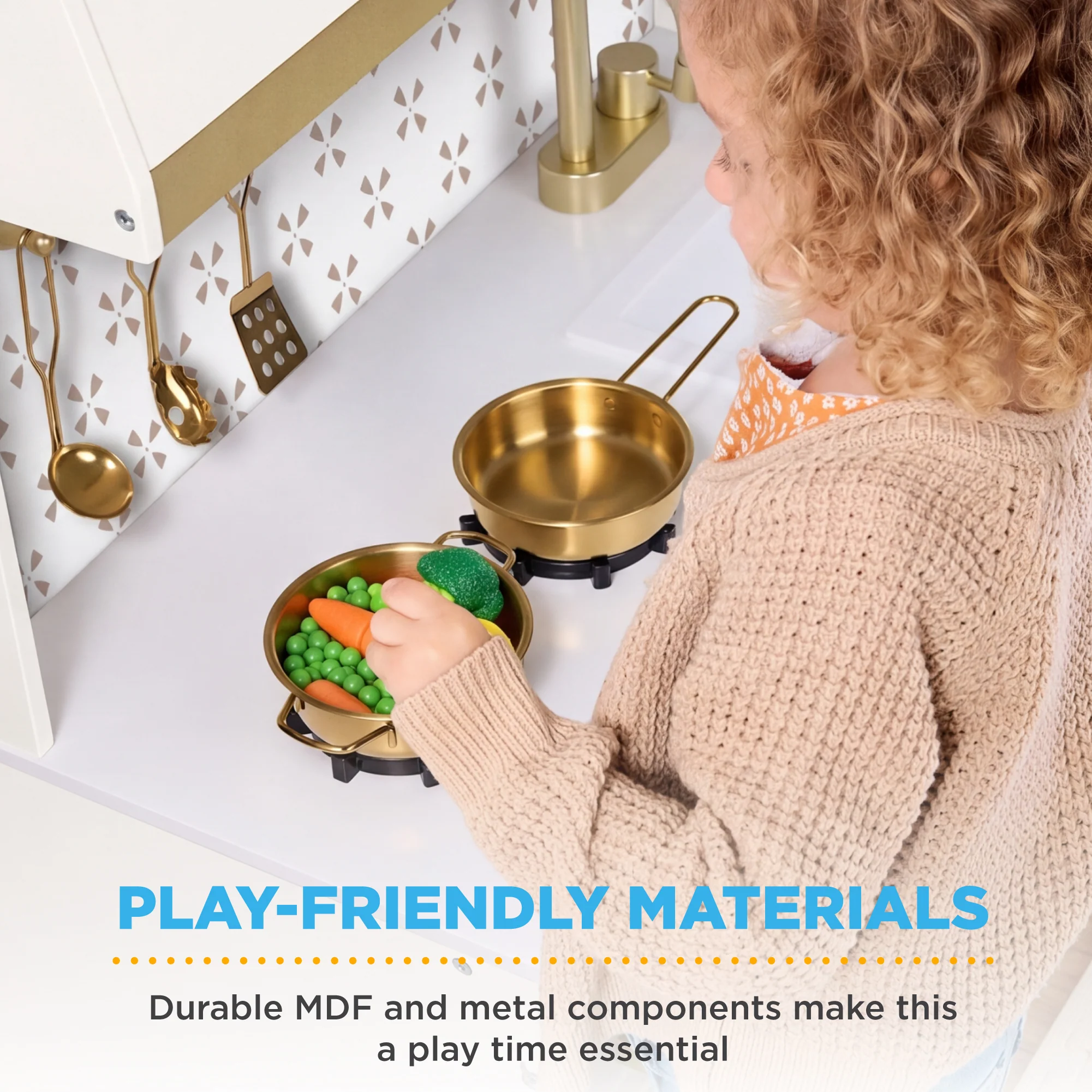 Toddler Kitchen Playset - Pretend Cooking Set - Image 26