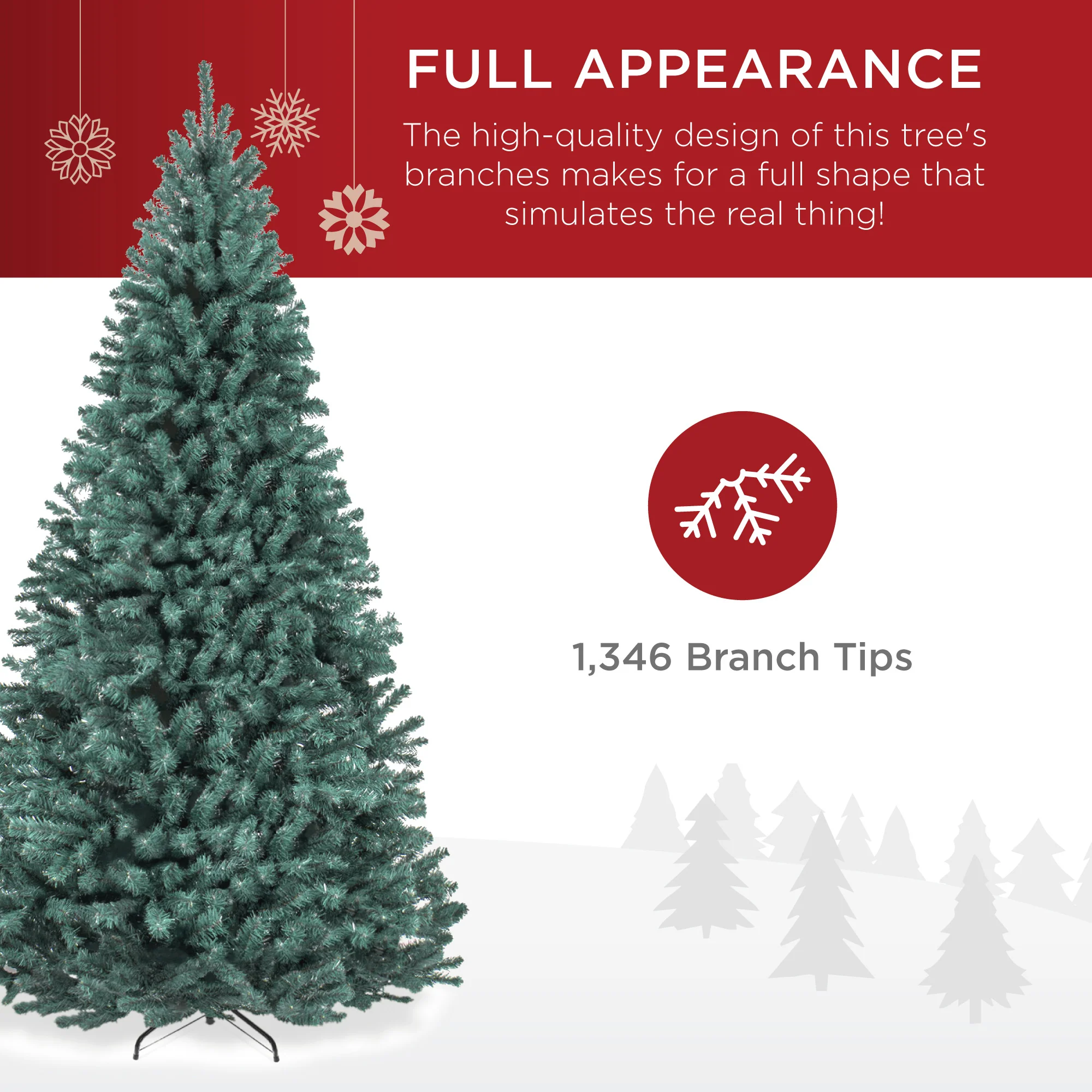Unlit Artificial Blue Spruce Christmas Tree, w/Easy Assembly - Image 11