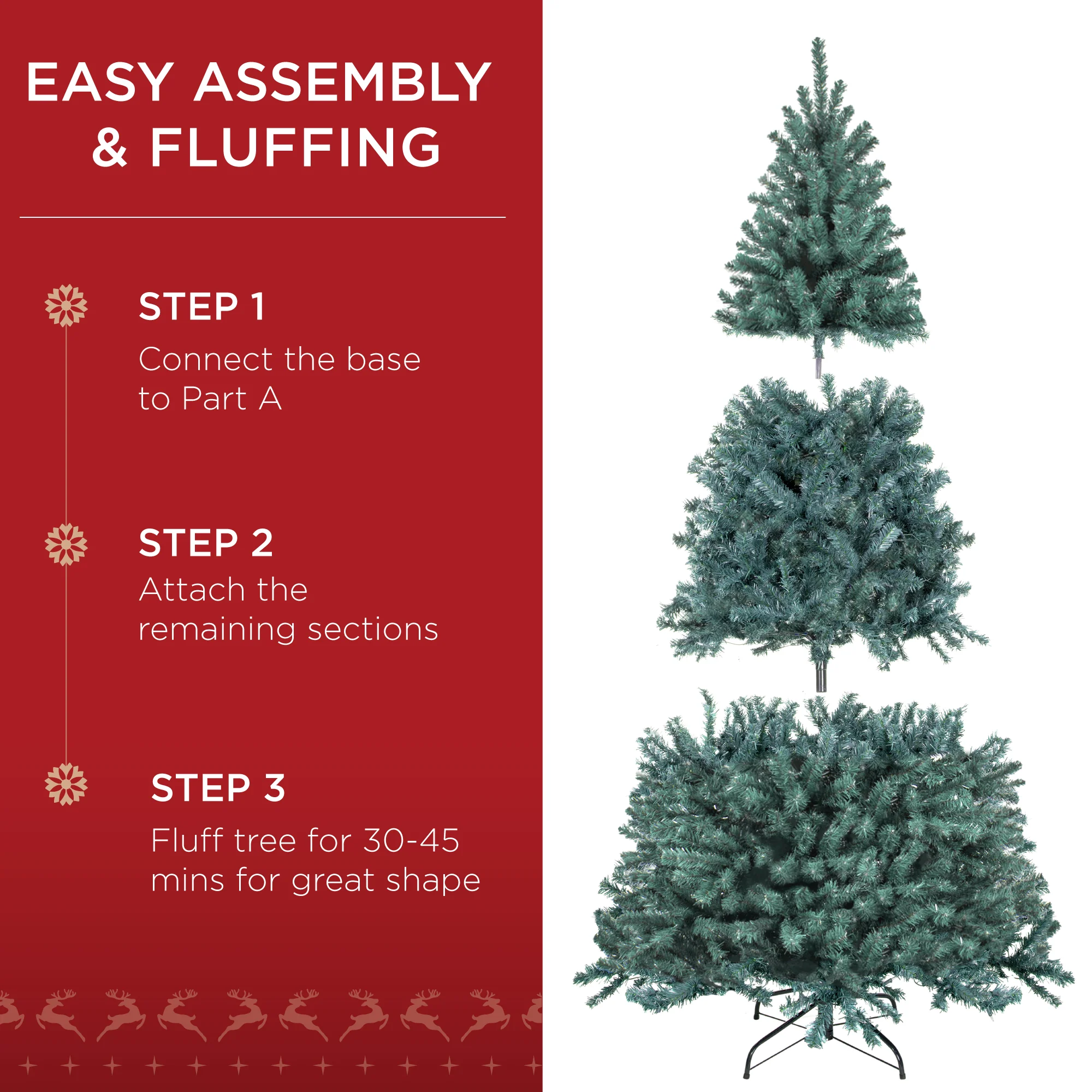 Unlit Artificial Blue Spruce Christmas Tree, w/Easy Assembly - Image 12