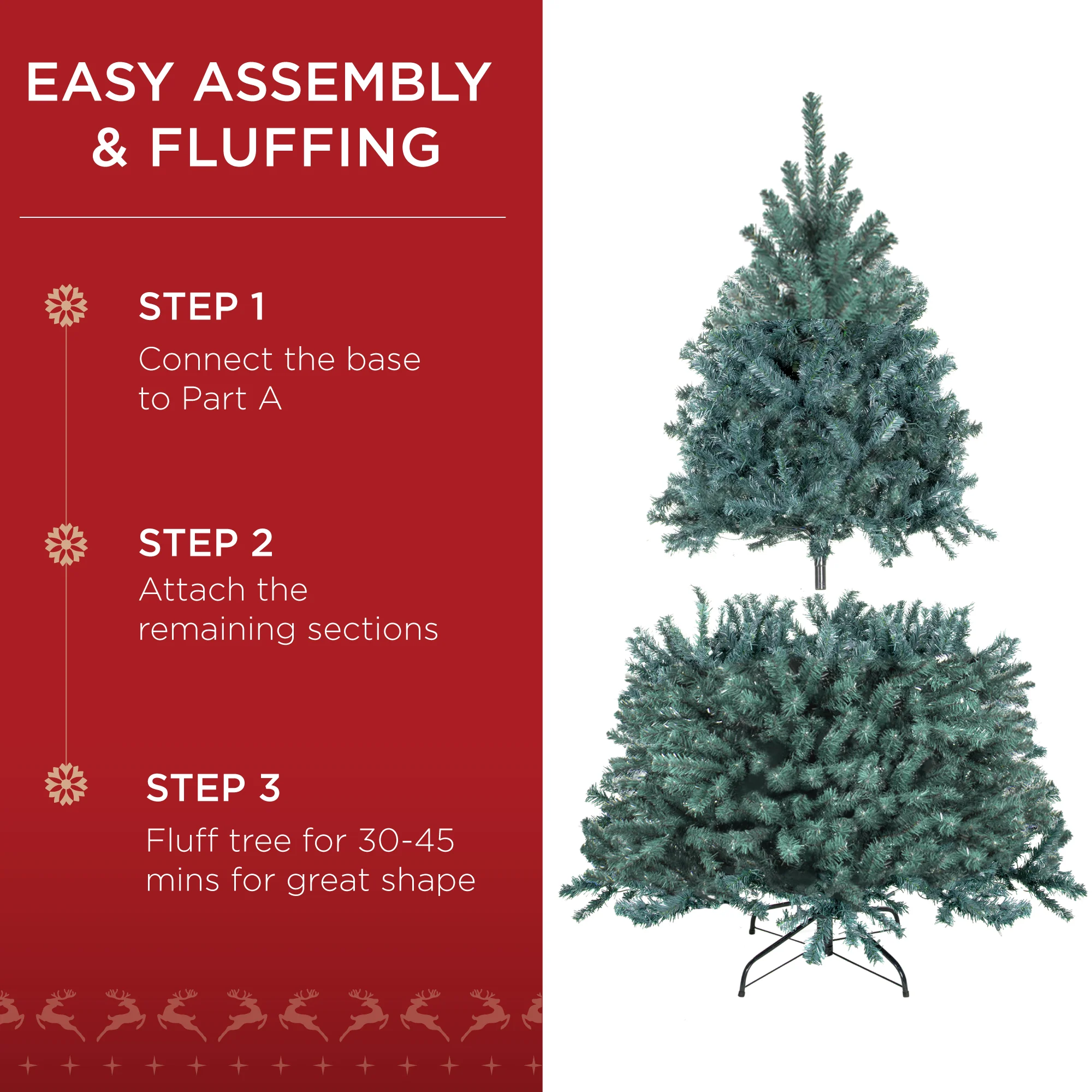 Unlit Artificial Blue Spruce Christmas Tree, w/Easy Assembly - Image 26