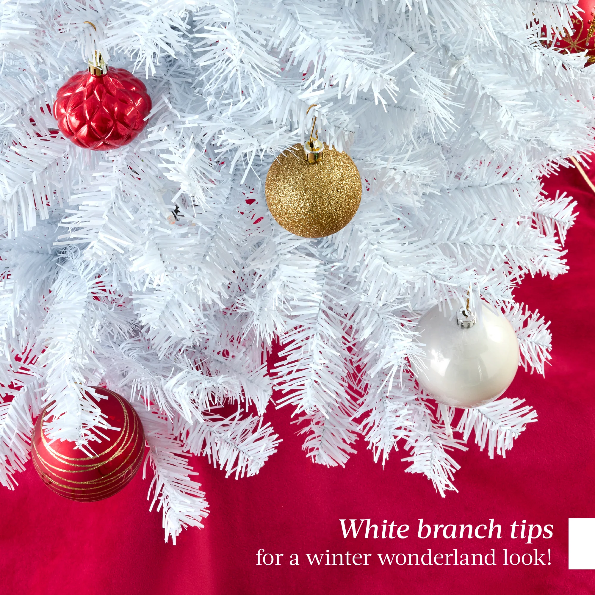 White Artificial Pencil Holiday Christmas Tree - Image 20