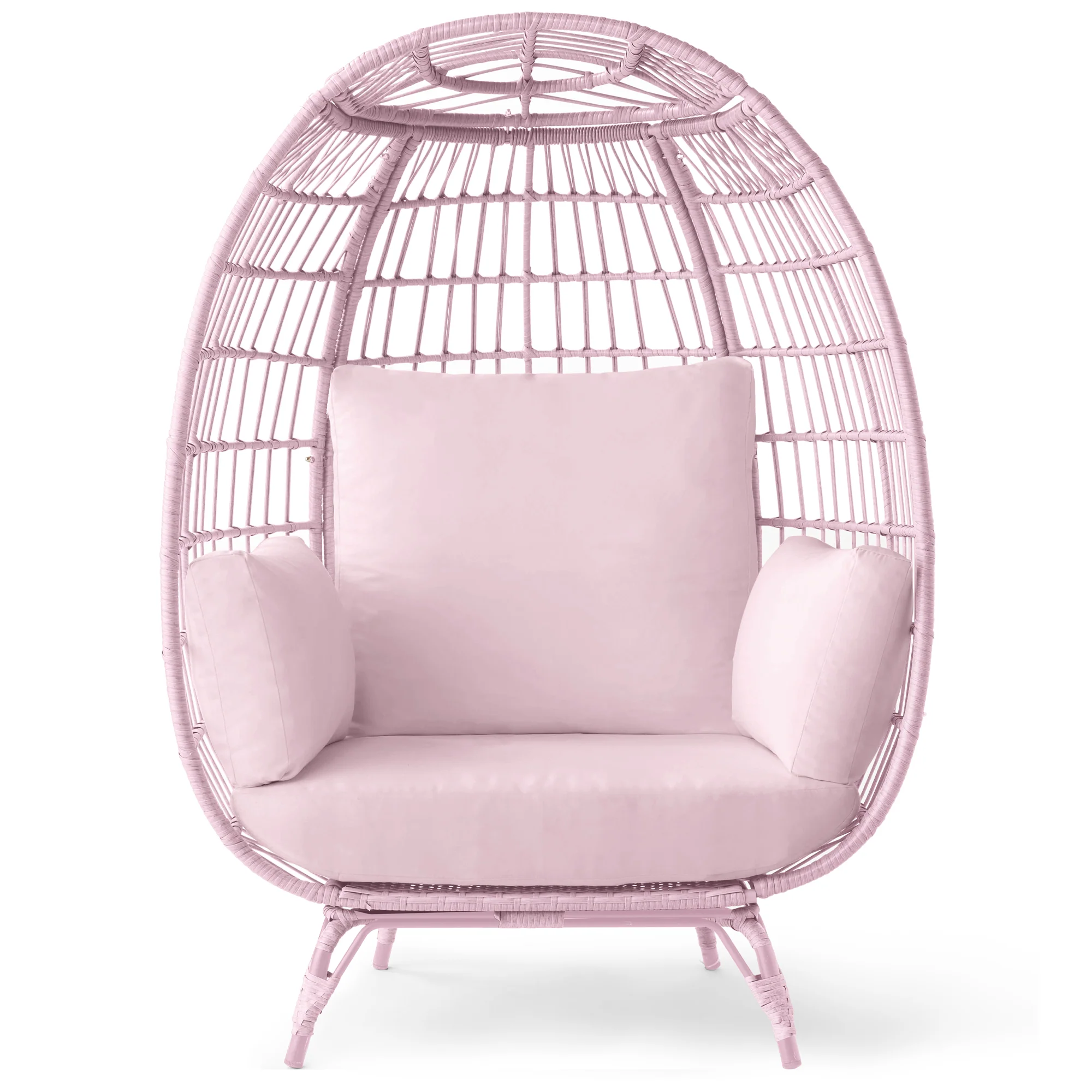 Wicker Egg Chair Oversized Indoor Outdoor Patio Lounger - Image 43