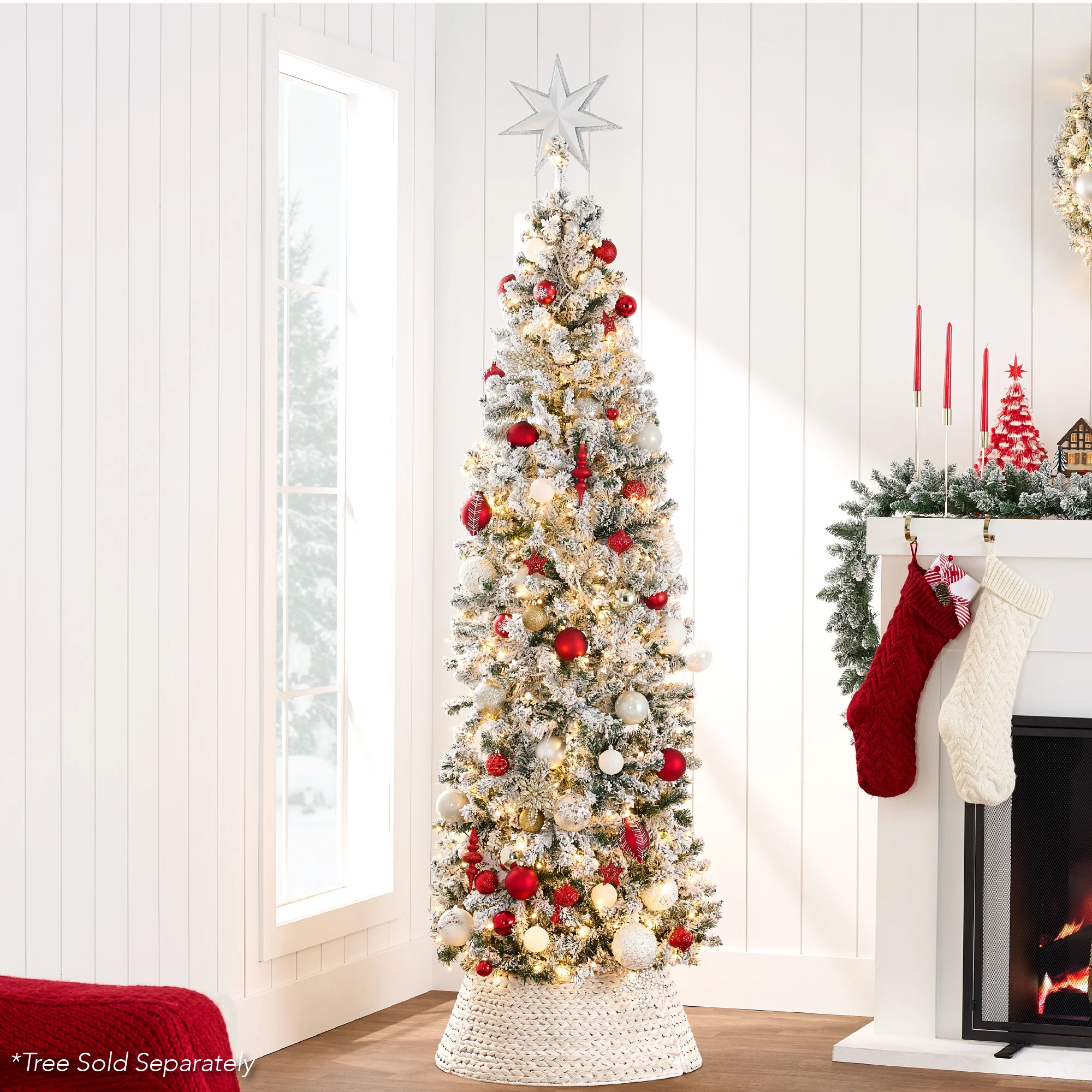 Woven Hyacinth Christmas Holiday Tree Collar - 42in - Image 24