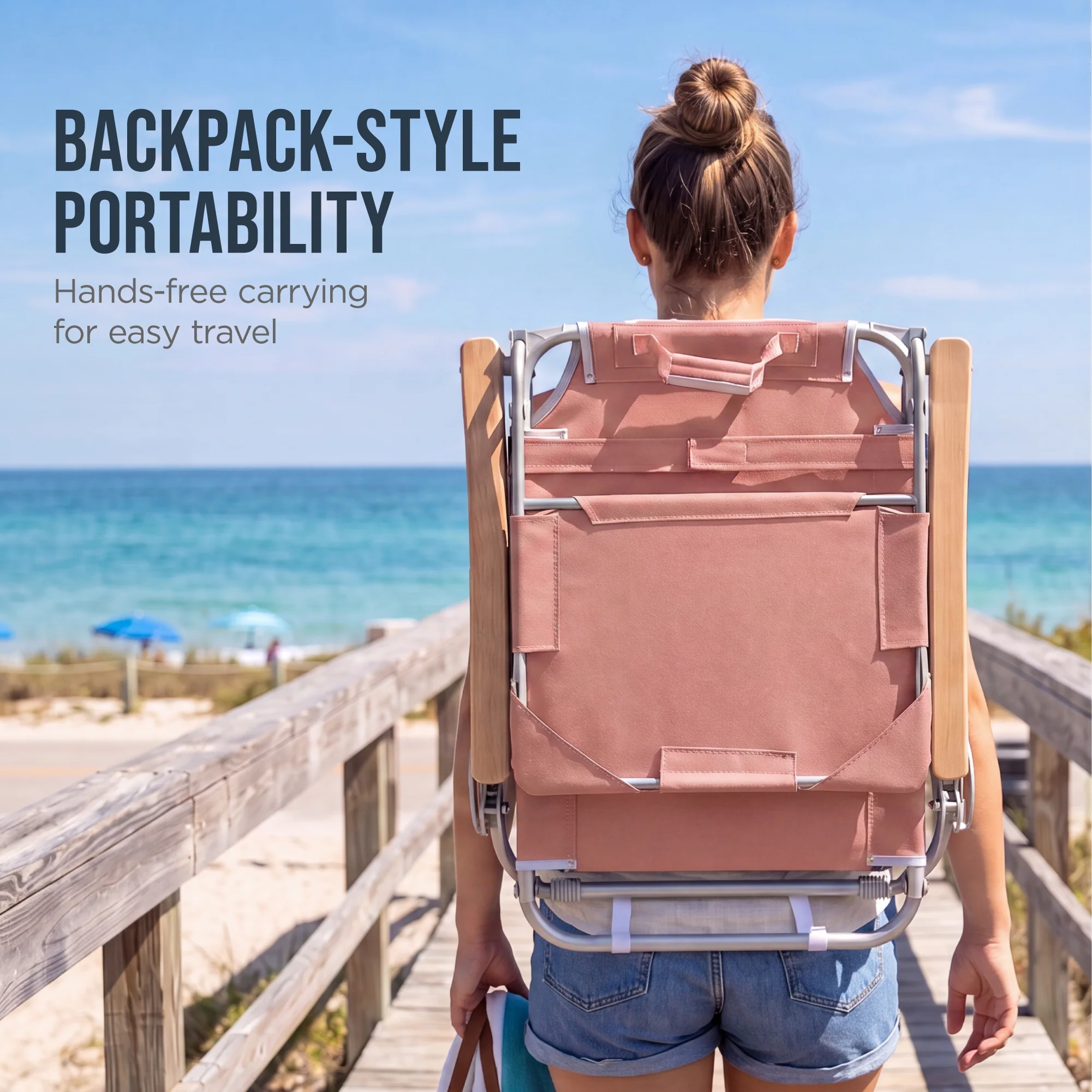 Zero Gravity Beach Chair with Adjustable Canopy and Carry Straps - Image 14